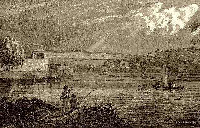 Die große Brücke über den Schuylkill.