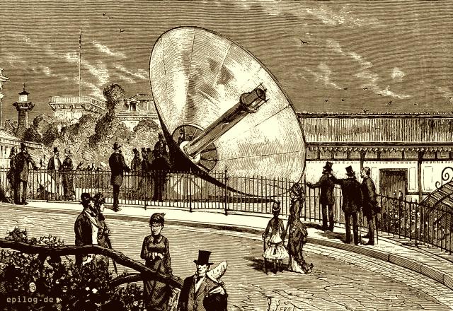 Die Sonne in der Pariser Weltausstellung.