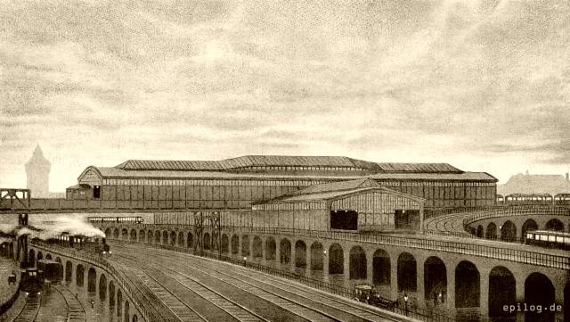 Kreuzungsbahnhof Gleisdreieck; Gesamtansicht.