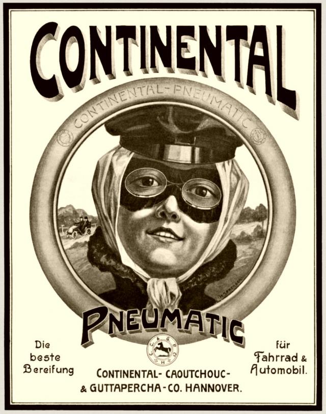 Reklame für Continental-Pneumatics von 1903.