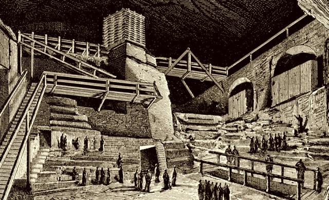 Die Kaiser-Franz-Brücke in den Minen von Wieliczka.