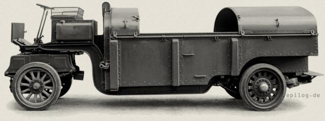 Elektromobiler Kehrichtwagen der Gemeinde Paris.