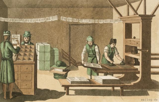 Der Buchdrucker.