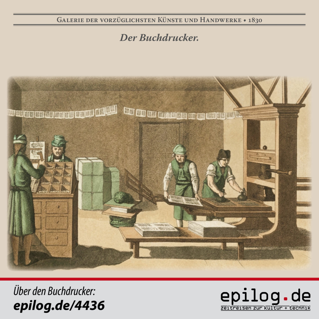 Der Buchdrucker.