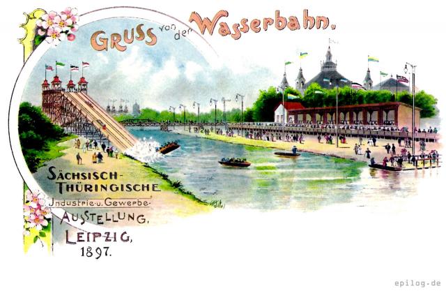 Wasserbahn 1897 Leipzig