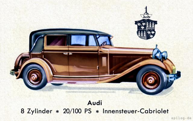 Audi Innensteuer-Cabriolet.