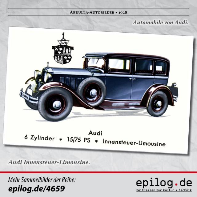 Audi Innensteuer-Limousine.