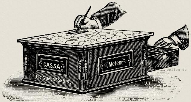 Kontrollkasse Meteor.