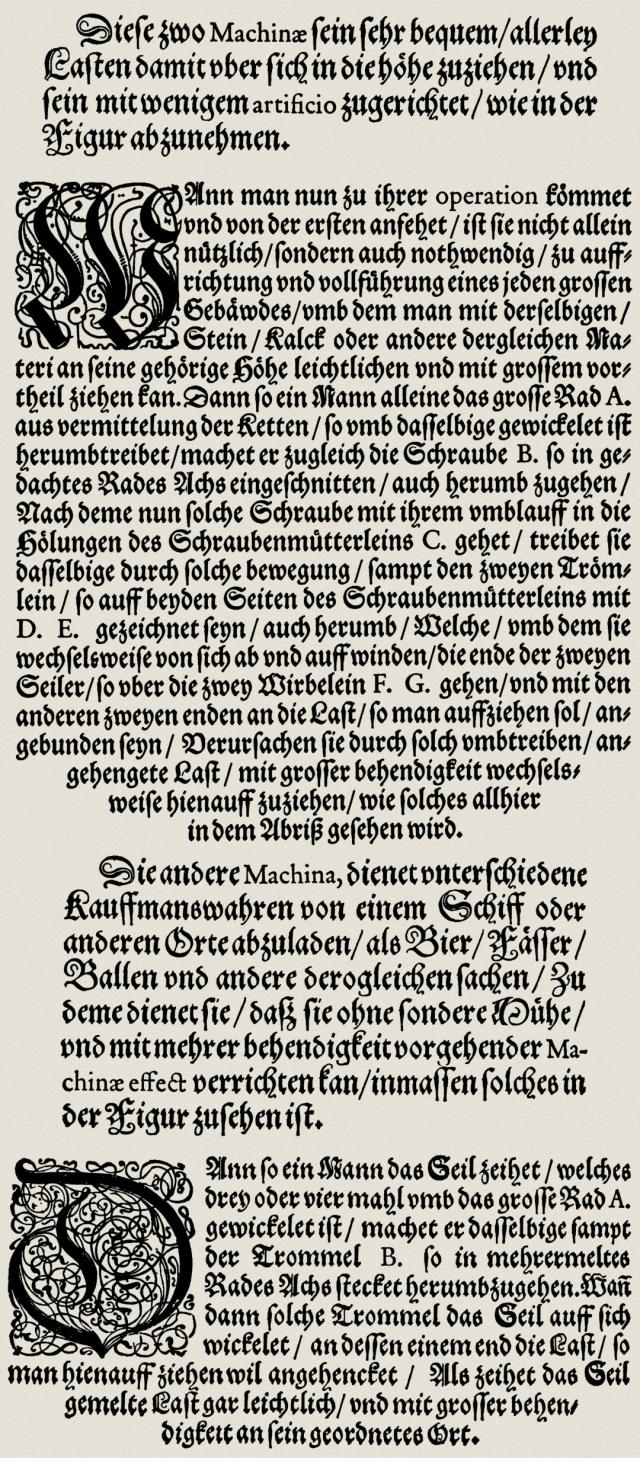 Zwei Maschinen, allerlei Lasten damit in die Höhe zu ziehen